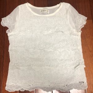 Abercrombie & Fitch White Blouse